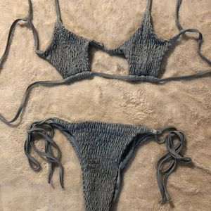 Zaful triangle cut bikini set